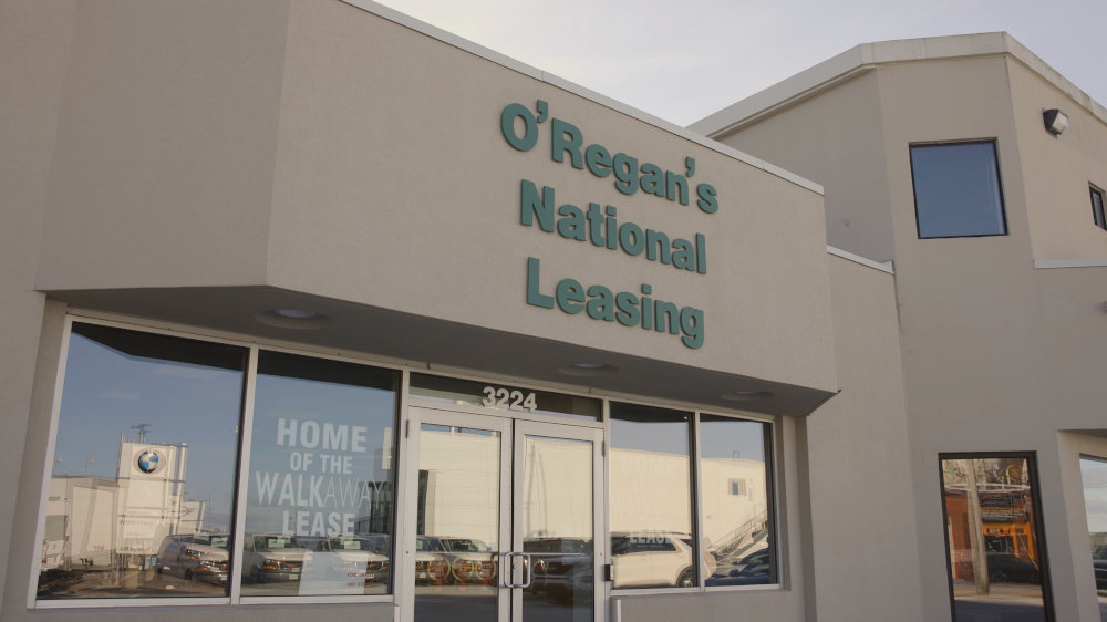 Photo of the O'Regan's National Leasing building exterior.
